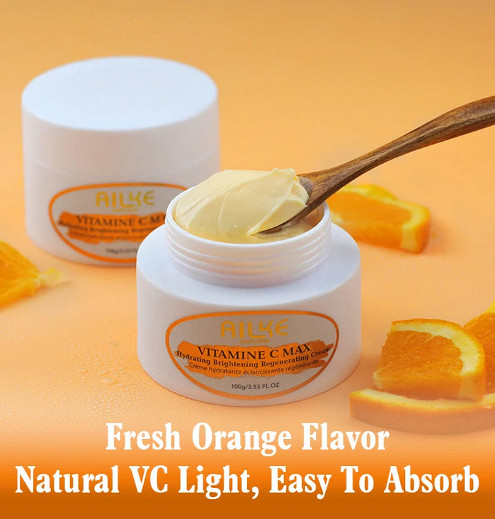 AILKE Vitamin C & E Organic Skin Care Kit – 4-in-1 Brightening Body Set
