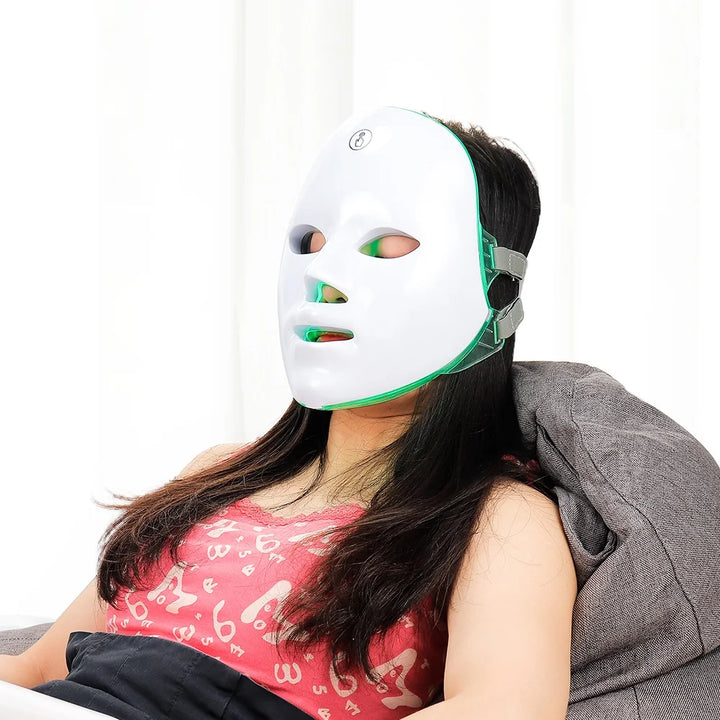 LumaGlow 7-Color LED Facial Therapy Mask