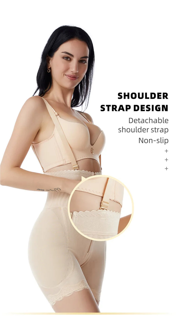 Women's Body Shaper with Hip Pads & Tummy Control