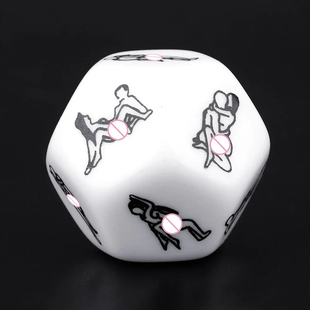 12-Sided Erotic Sex Dice – Love Position Game for Couples, Acrylic Foreplay Accessory
