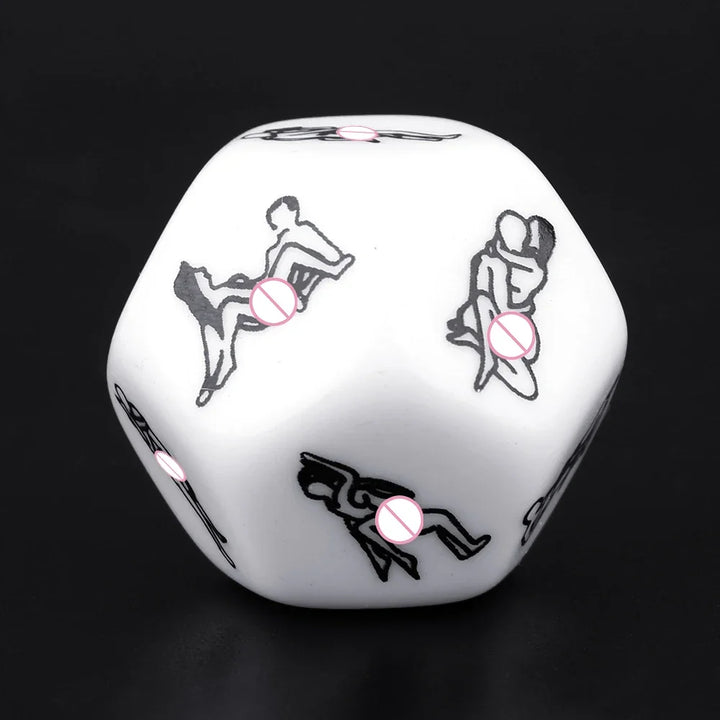 12-Sided Erotic Sex Dice – Love Position Game for Couples, Acrylic Foreplay Accessory
