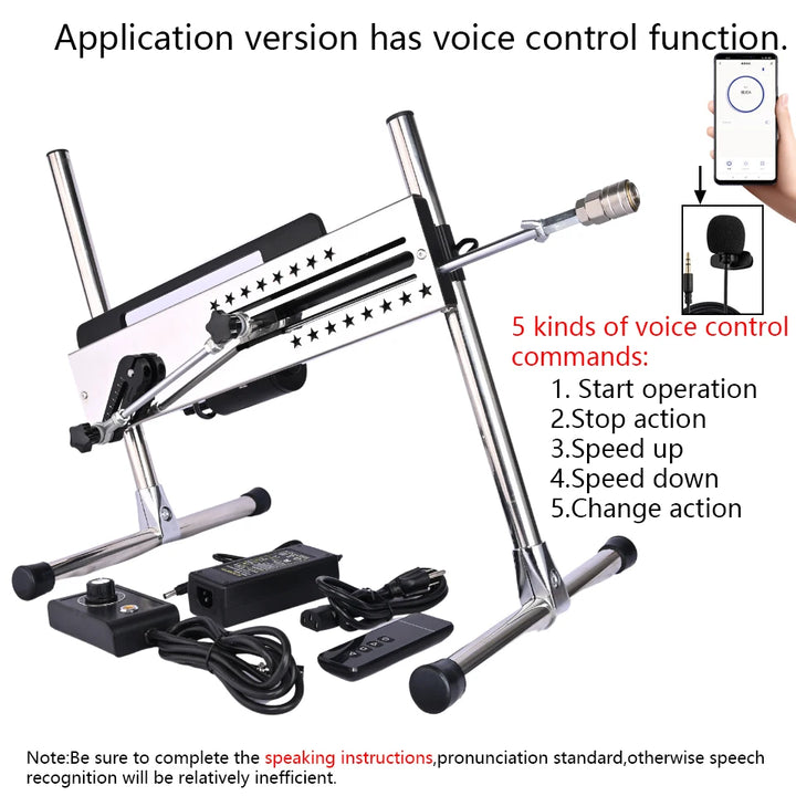 ROUGH BEAST 120W Smart Thrusting Sex Machine – APP-Controlled Pleasure Device with Vac-U-Lock Attachments & Multi-Speed Power Play