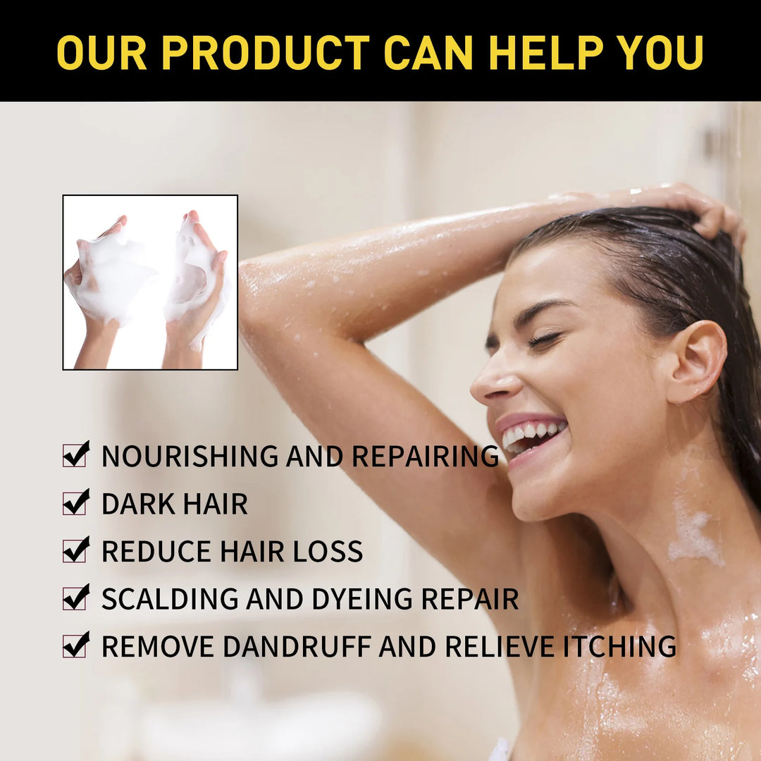 100ml Natural Plant Hair Dye Shampoo 3 in 1
