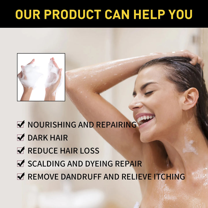 100ml Natural Plant Hair Dye Shampoo 3 in 1