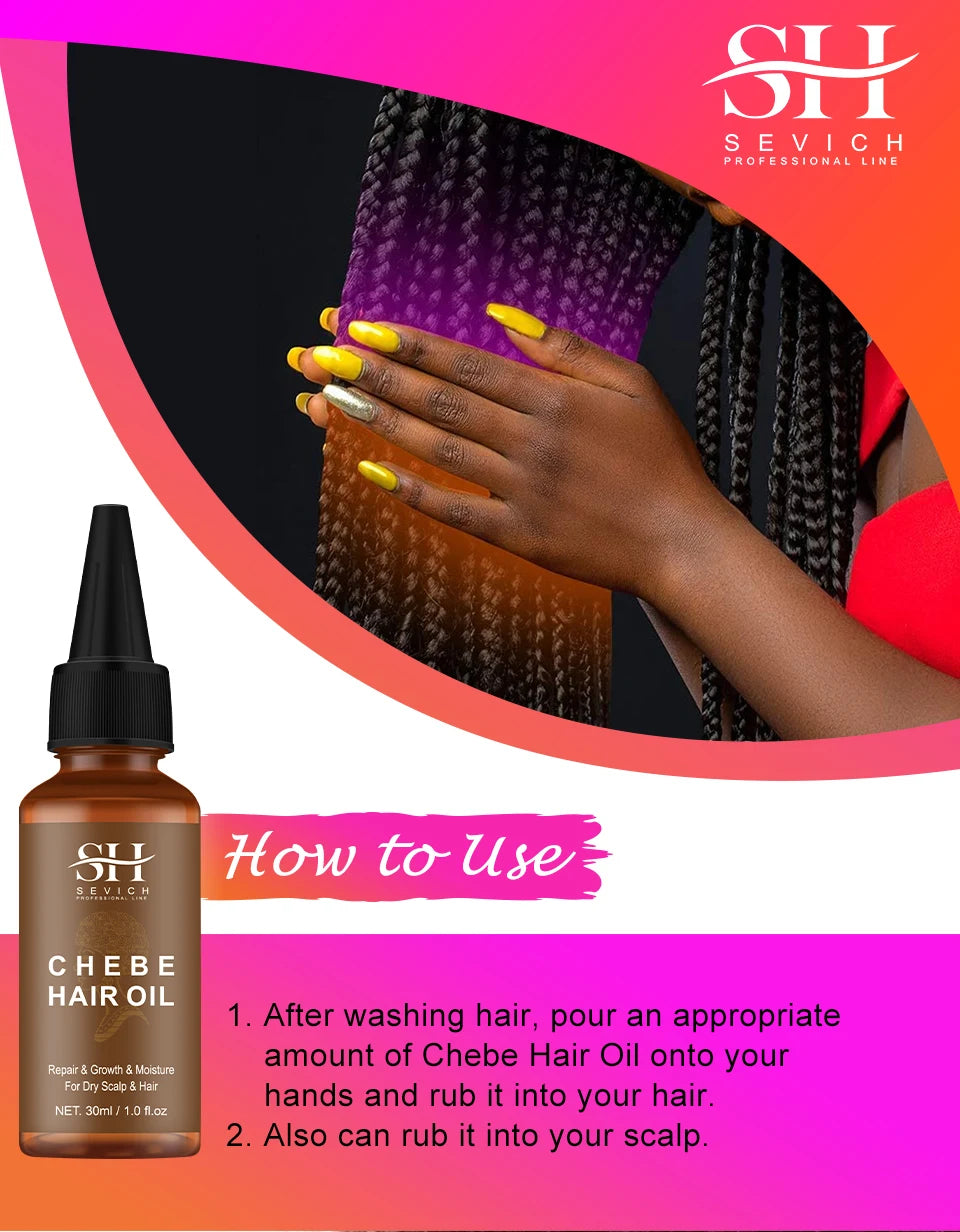 Chebe PowerGrow Hair Revival Set – Anti-Breakage & Fast Growth Oil for Thicker, Stronger Hair