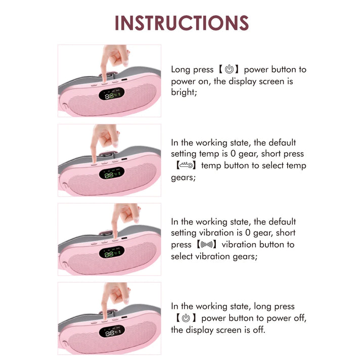 Smart Heating Belt for Menstrual Cramp Relief – Wireless & USB Rechargeable