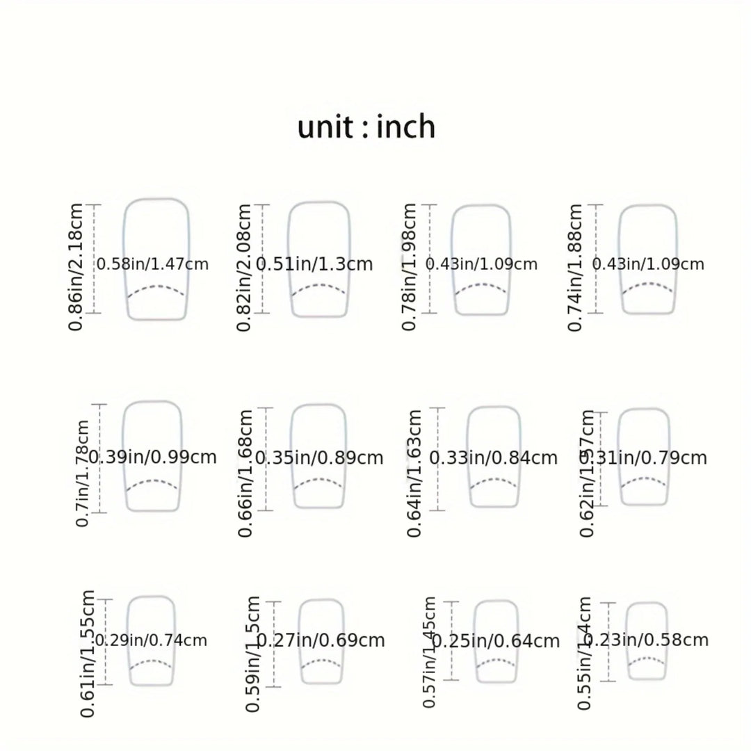 Elegant 24pc Black Glossy French Tips – Square Acrylic Press-On Nails with Glitter & Stripe Design – Includes Jelly Glue & Nail File