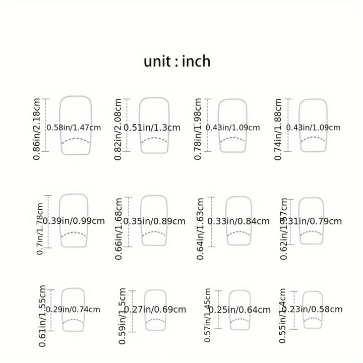 Elegant 24pc Black Glossy French Tips – Square Acrylic Press-On Nails with Glitter & Stripe Design – Includes Jelly Glue & Nail File