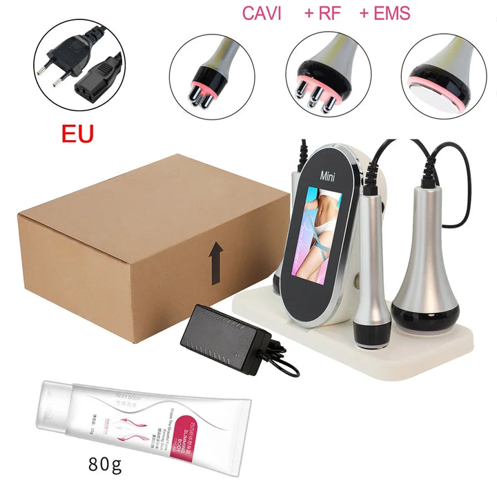 40K Ultrasonic Cavitation & RF EMS Machine – Body Slimming, Facial Lifting & Skin Tightening Beauty Device