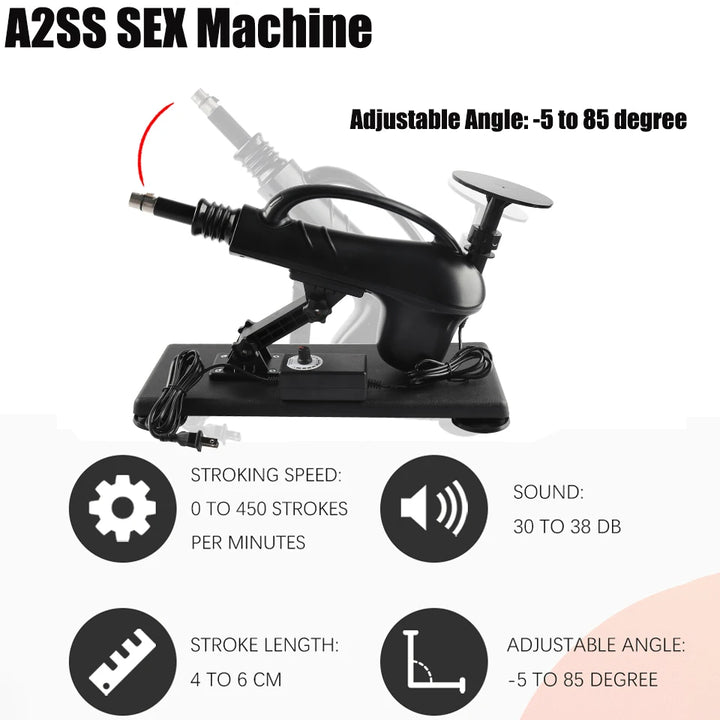 FREDORCH Upgrade Automatic Sex Machine – Adjustable Thrusting & Pumping Gun with 6 Dildos, Multi-Speed Pleasure Machine for Women & Couples