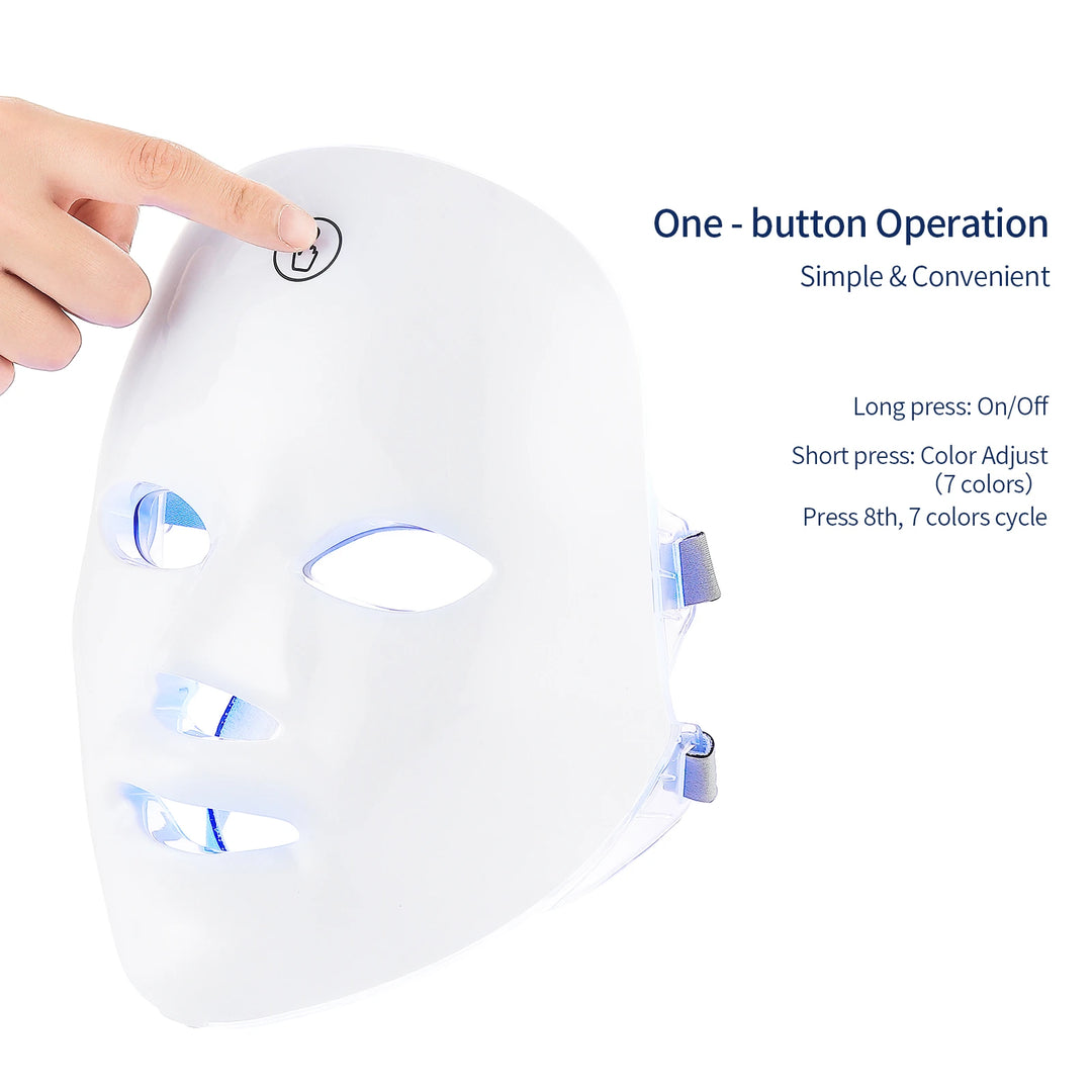 LumaGlow 7-Color LED Facial Therapy Mask