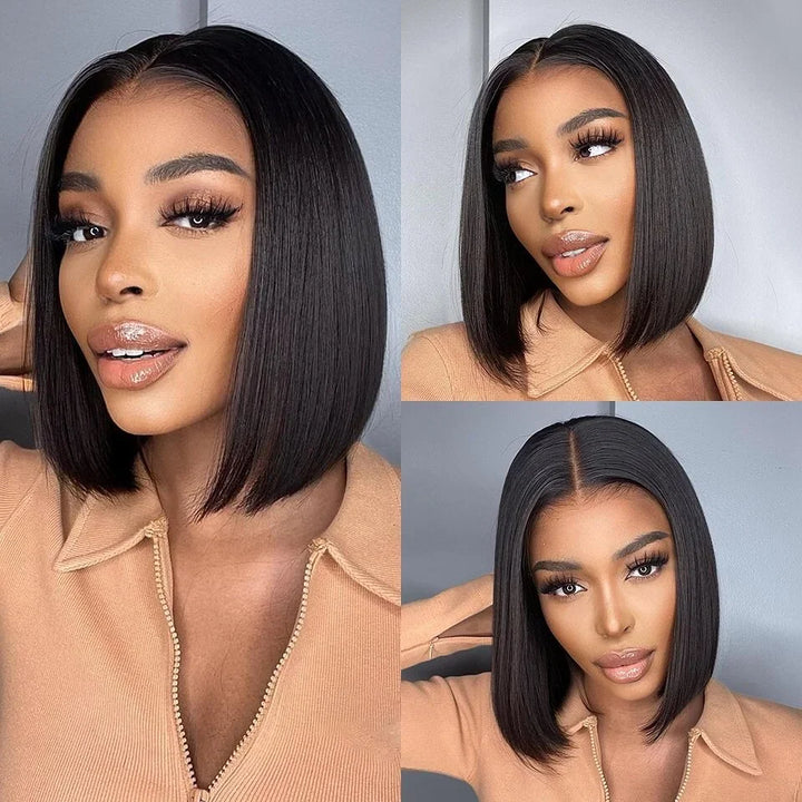 Power Precision Bob – 13x4 Lace Front Straight Human Hair Wig