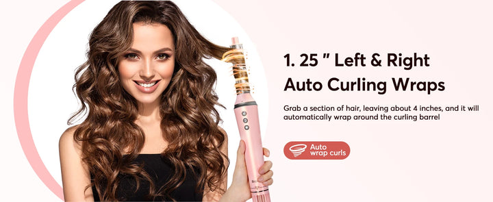 BOPCAL 5-in-1 Hair Dryer & Multi-Styler with 300M Negative Ions – Straightener, 32mm Curler, Volumizer & More