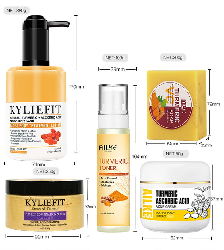 Radiance Revival Turmeric Skincare Set – Brighten, Hydrate & Even Tone