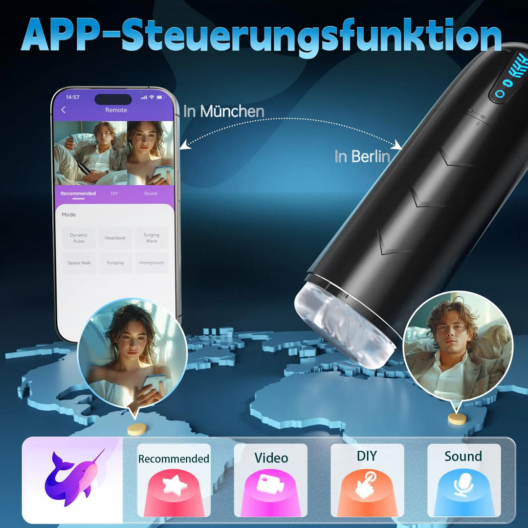 SENSIVO Electric Masturbation Cup – 3D Realistic Pocket Pussy with Suction & Rotation Modes, Waterproof Male Masturbator