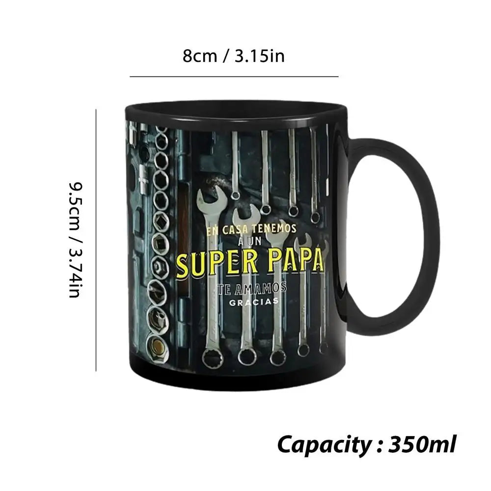 Power Tools Mug – Ceramic Coffee Cup with Toolbox Design (350ml)