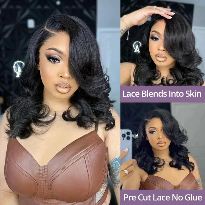 Grace Wave Lace Wig – Glueless Body Wave Bob in Remy Human Hair