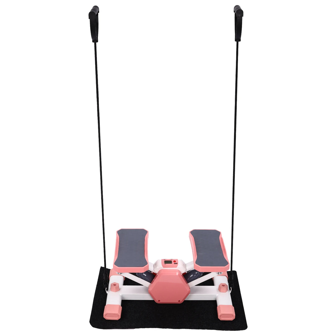EmpowerStep Mini Hydraulic Stepper with Resistance Bands – Pink