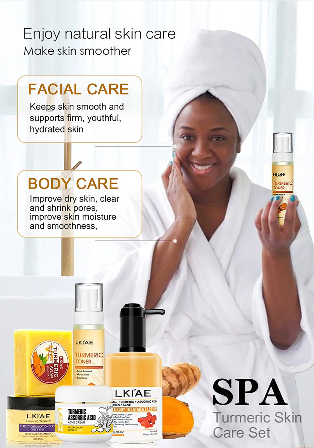 Radiance Revival Turmeric Skincare Set – Brighten, Hydrate & Even Tone
