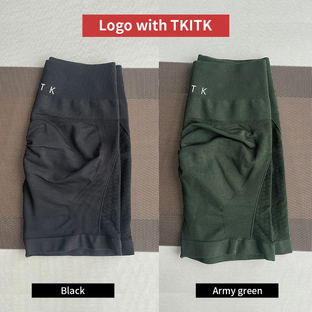 2-Piece TKITK Amplify Contour Seamless Workout Shorts – Women’s Soft Biker & Yoga Set