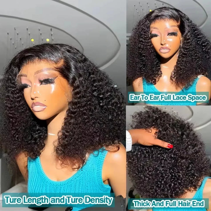 Empower Volume 250% HD Lace Wig – Brazilian Deep Wave Bob (Short, 13x4/13x6 Frontal)