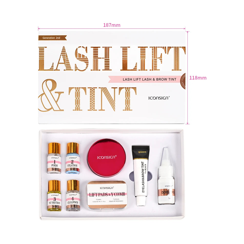 ICONSIGN Lash Lift & Brow Tint Kit – Salon Results from Home