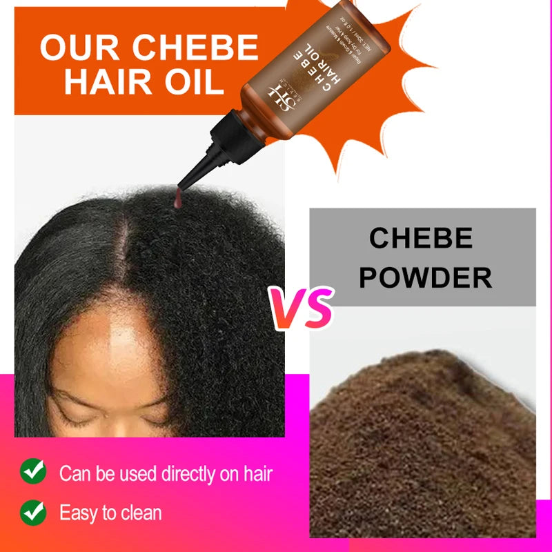 Chebe PowerGrow Hair Revival Set – Anti-Breakage & Fast Growth Oil for Thicker, Stronger Hair