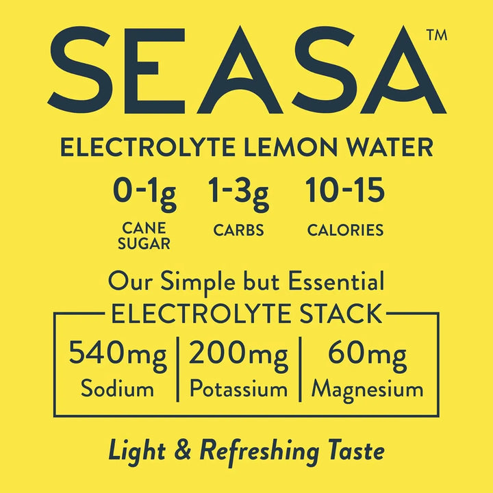 BMAD Electrolyte Lemon Water – Clean Hydration & Replenishment (16.9 oz, Pack of 12)