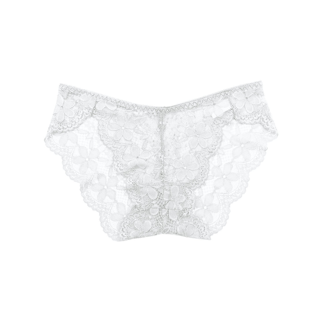 Sexy Lace Breathable Panties – Soft Transparent Mid-Rise Briefs for Women