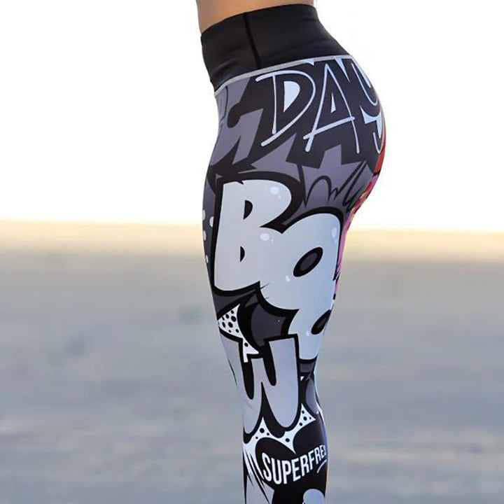 SculptLift™ Scrunch Butt Print Yoga Leggings – High Waist Push-Up Gym Pants for Women