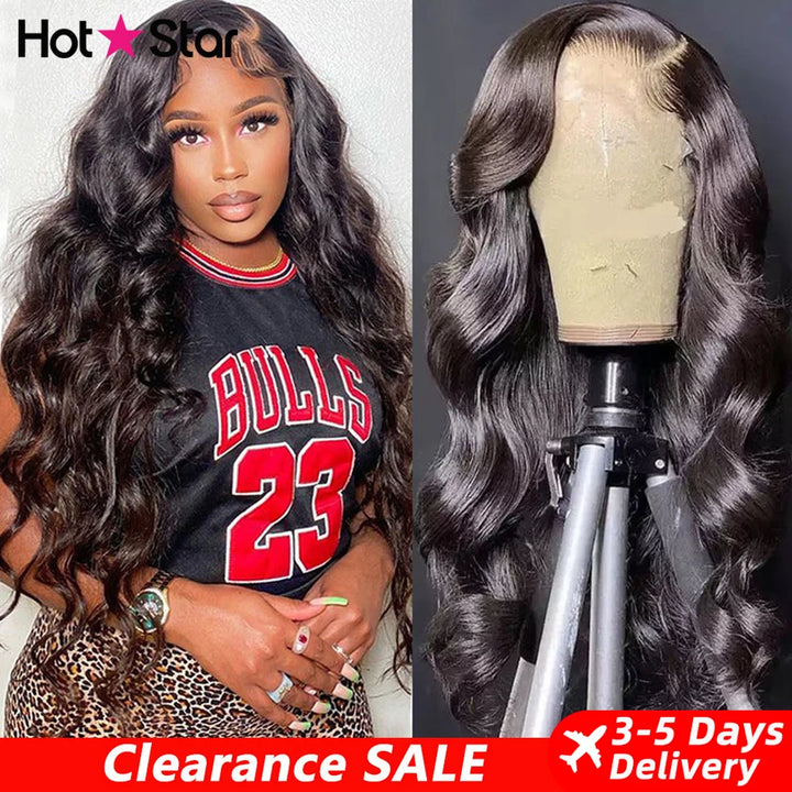 HD Body Wave Lace Front Wig – 28–30” Virgin Brazilian Hair, 180% Density