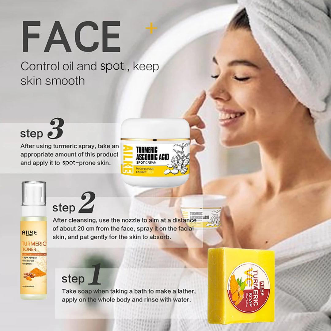 Radiance Ritual Turmeric Skincare Set – Brighten, Clear & Glow Naturally