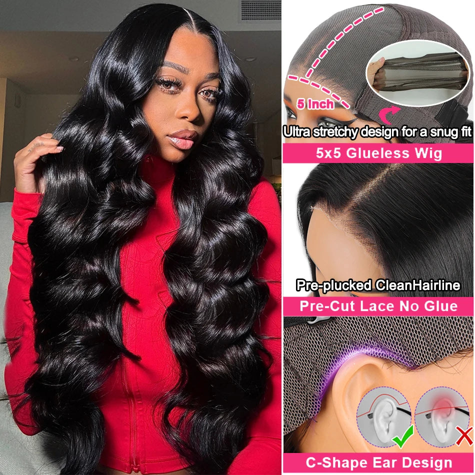 Water Wave Lace Front Wig – HD Transparent Lace, 200% Density, Glueless Fit