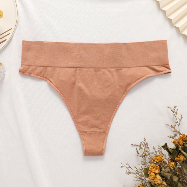 Seamless Breathable High-Rise Thong – Ultra-Comfortable Invisible Panties for Women