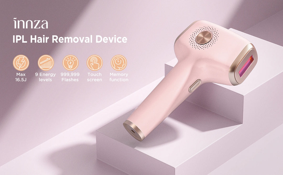 INNZA IceCool IPL Hair Removal Device – 9 Levels for Painless, Permanent Results
