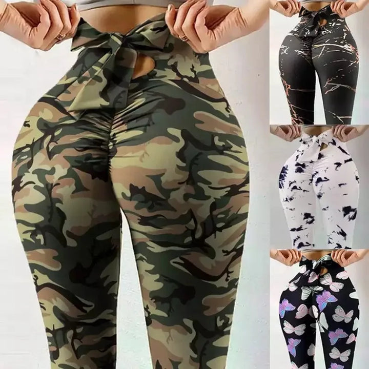 Seamless Tie Dye High-Waist Leggings for Women – Push-Up, Butt-Lifting, Fitness Gym Yoga Pants