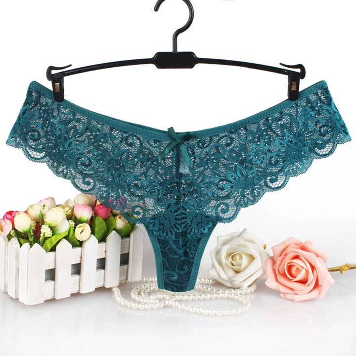 Whisper Lace Seamless G-String – Low Waist Mesh Thong for Women