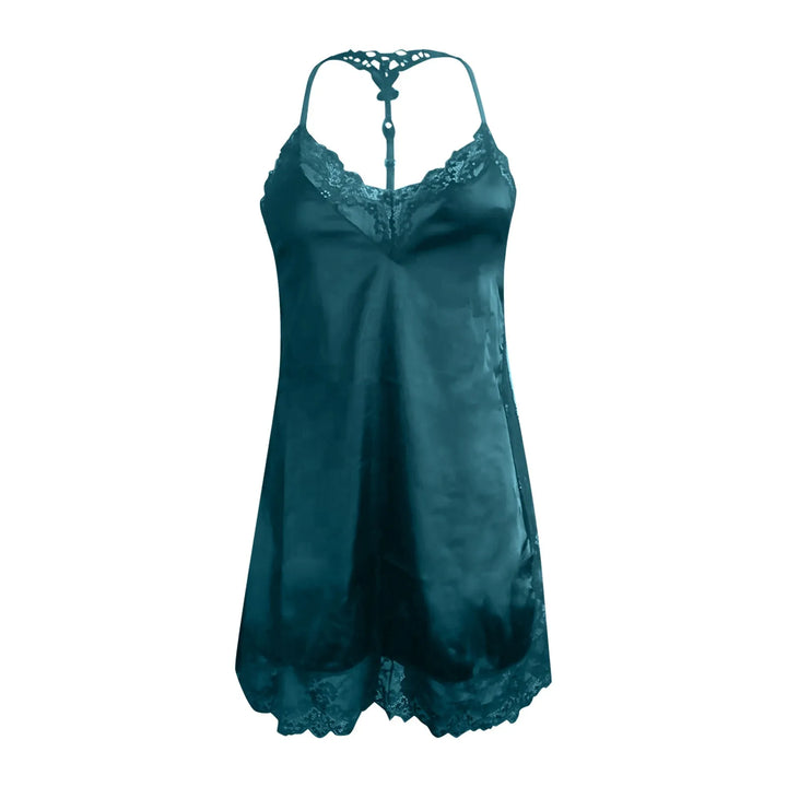 Satin Silk Cooling Sleepwear Women Slip Slim Pajamas Sexy Low Cut Charming Nightdress Pajamas Night Dress Women пижама женская