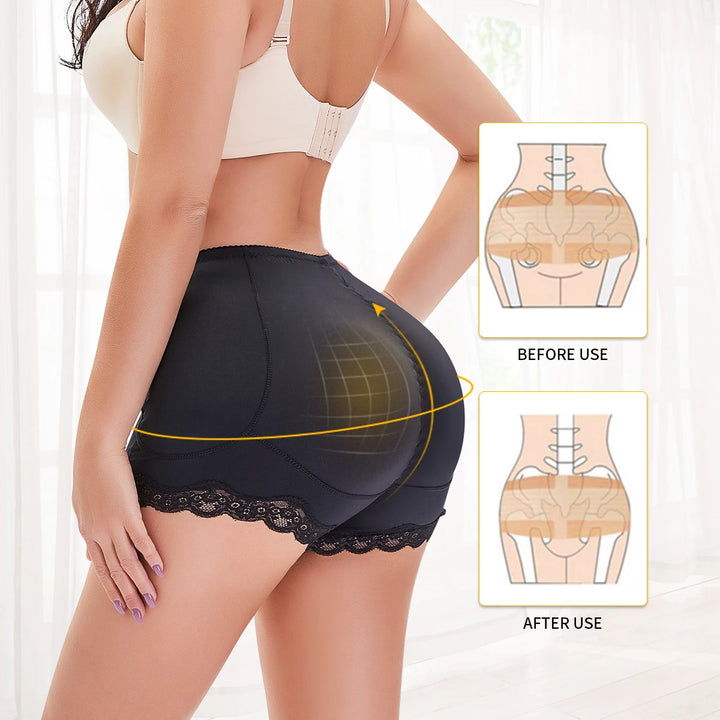 Padded Butt & Hip Shapewear for Women – Butt Lifter Panty with Removable Pads