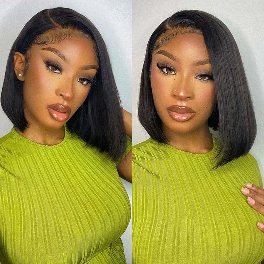 Power Precision Bob – 13x4 Lace Front Straight Human Hair Wig