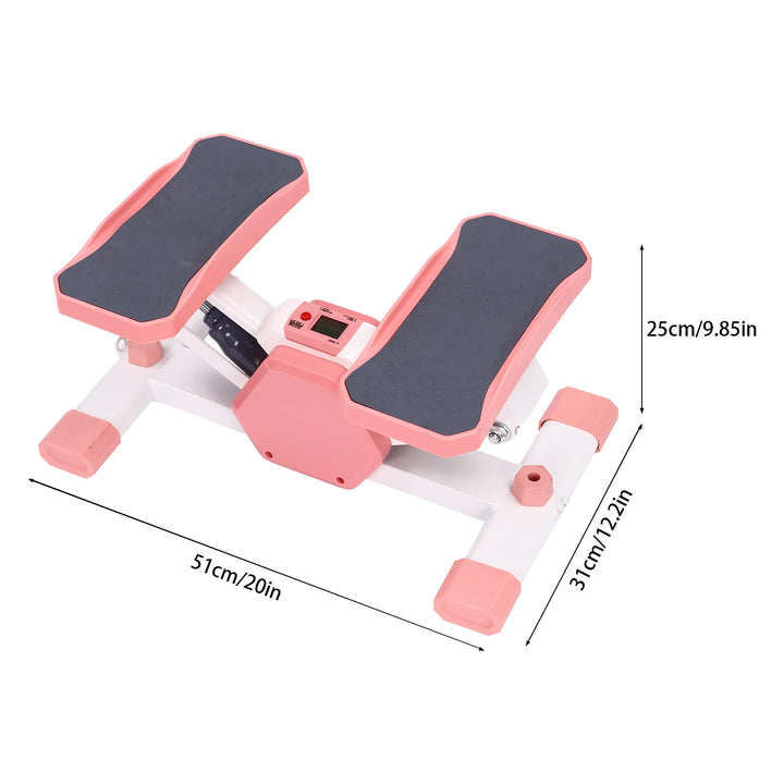 EmpowerStep Mini Hydraulic Stepper with Resistance Bands – Pink