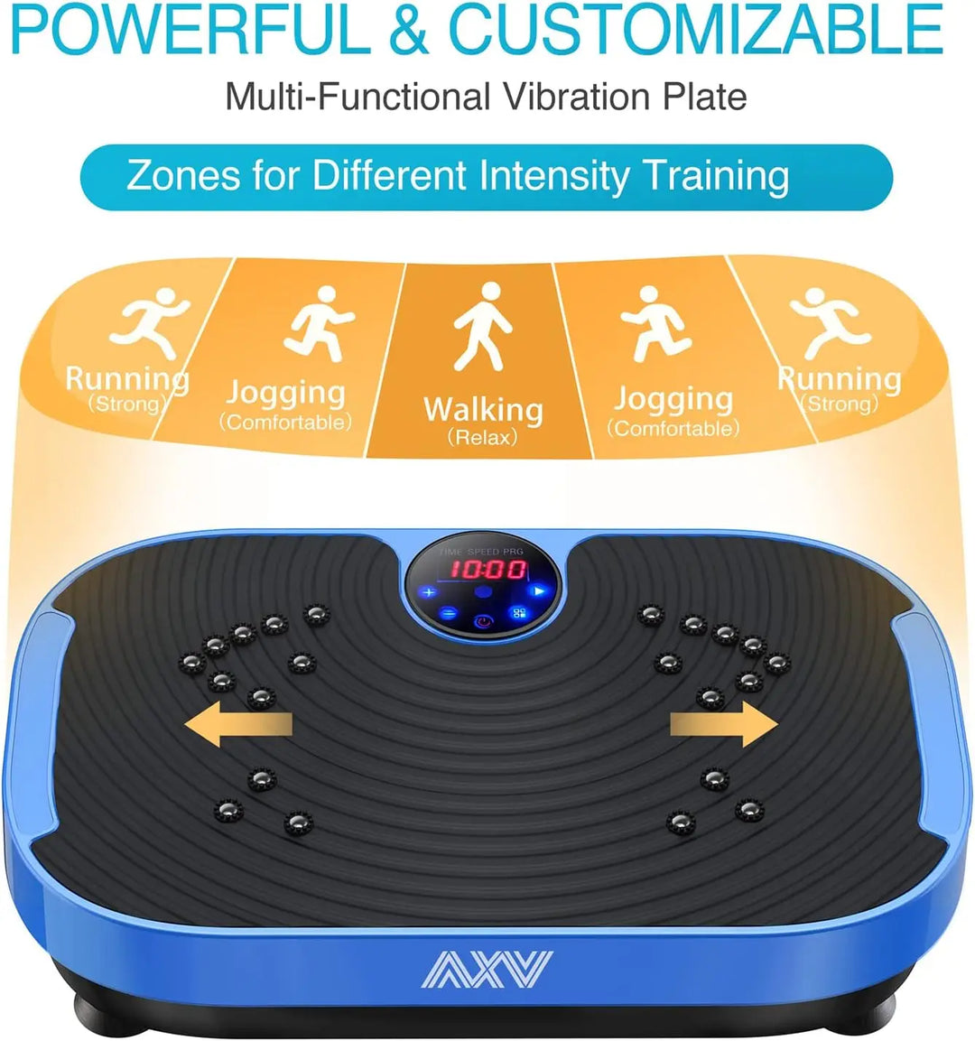 EmpowerVibe Body Toning Plate – Whole Body Vibration Machine with Resistance Bands
