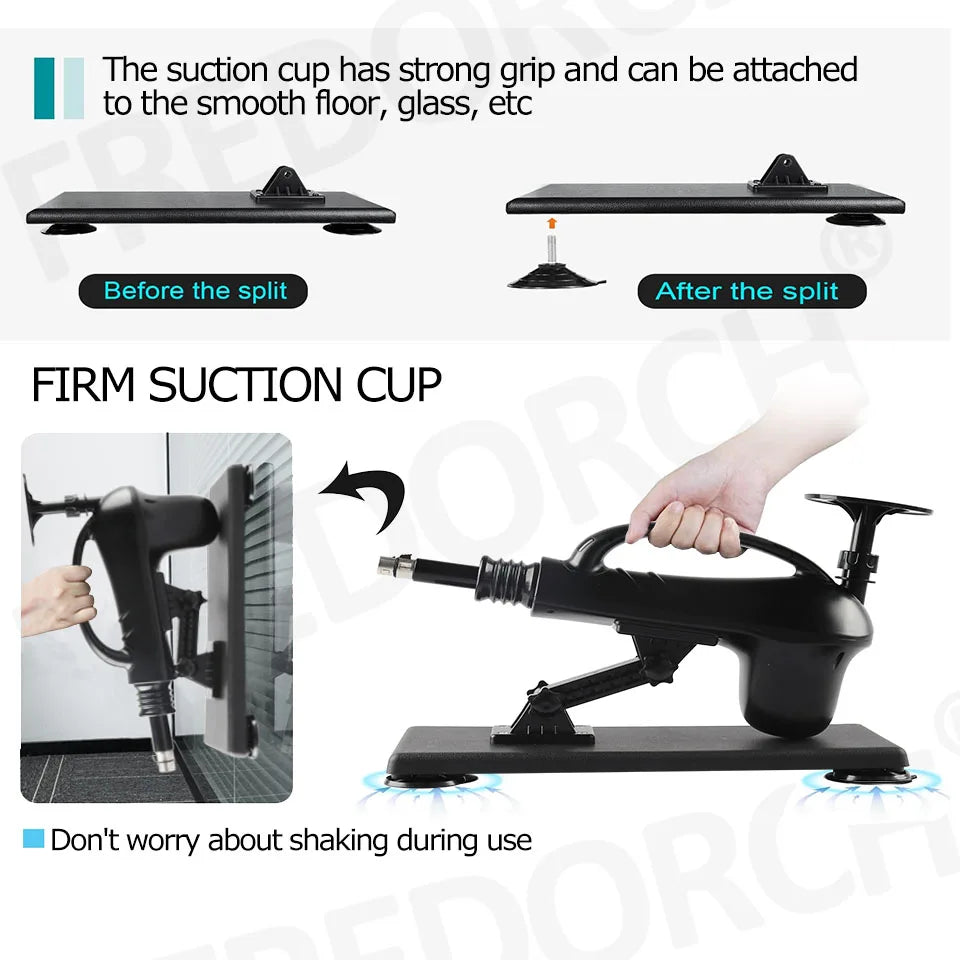 FREDORCH Upgrade Automatic Sex Machine – Adjustable Thrusting & Pumping Gun with 6 Dildos, Multi-Speed Pleasure Machine for Women & Couples