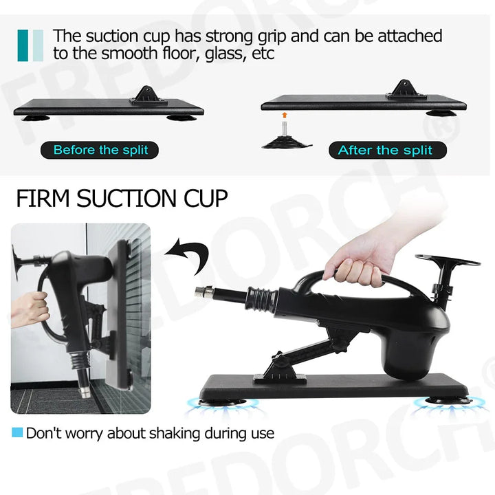 FREDORCH Upgrade Automatic Sex Machine – Adjustable Thrusting & Pumping Gun with 6 Dildos, Multi-Speed Pleasure Machine for Women & Couples