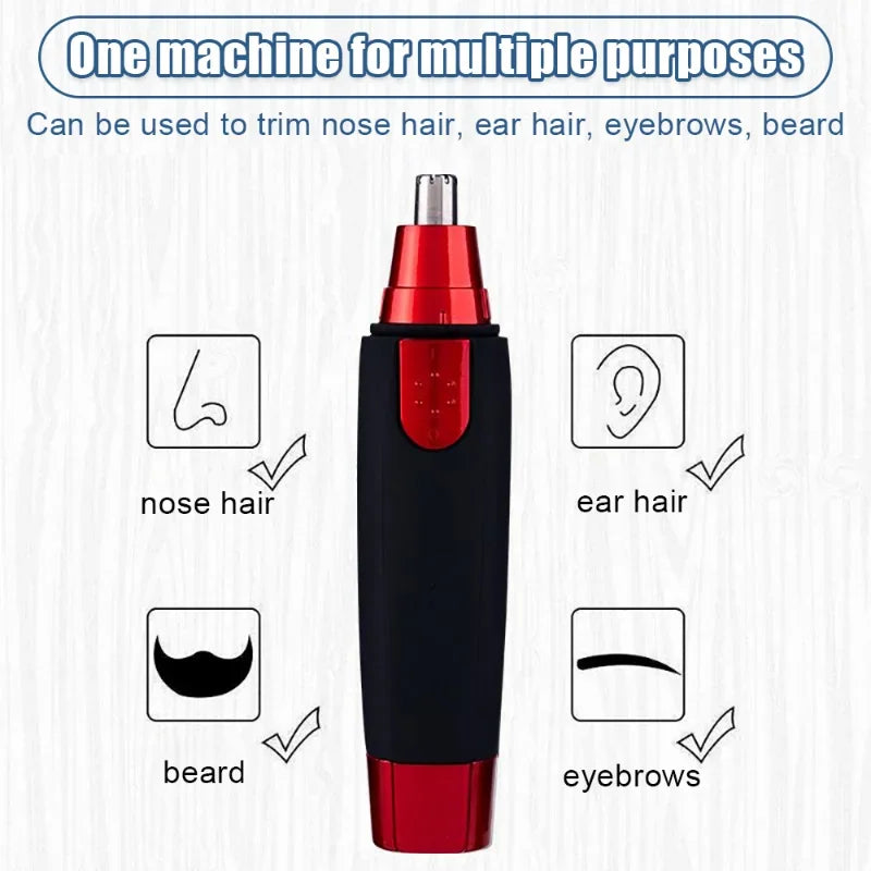 XMSJ Electric Nose Hair Trimmer – Waterproof 360° Precision Ear, Eyebrow & Facial Hair Remover for Men & Women
