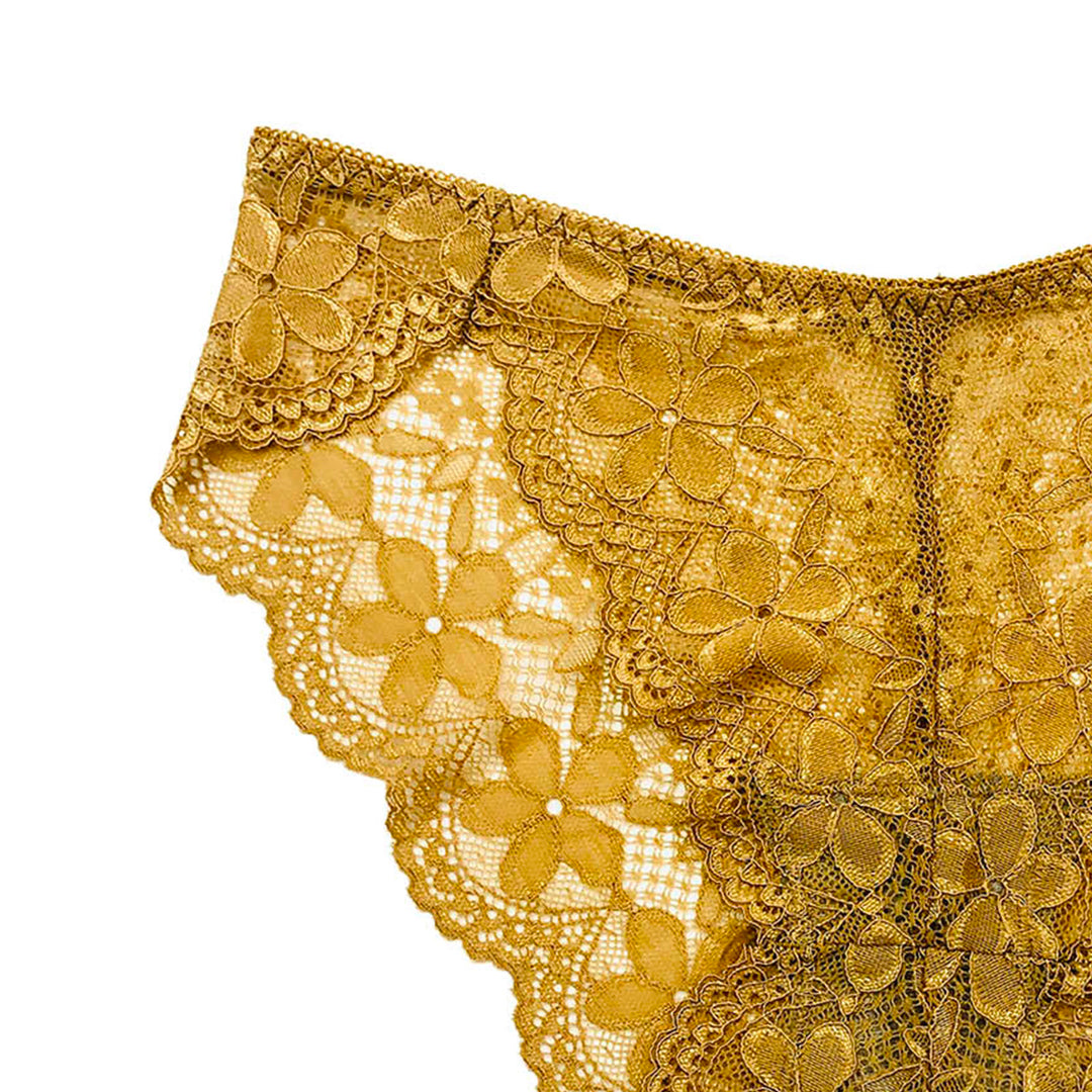 Sexy Lace Breathable Panties – Soft Transparent Mid-Rise Briefs for Women