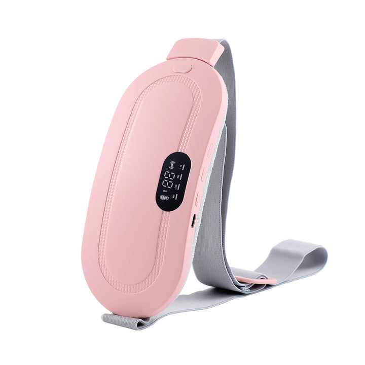 Electric Period Cramp Massager – Vibrating Heating Pad Waist & Abdominal Warm Palace Belt for Menstrual Pain Relief