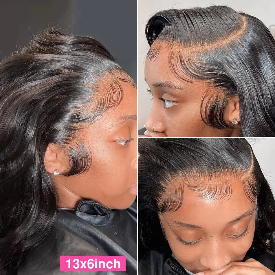 Sculpted Body Wave HD Lace Wig – 30–40” Brazilian Human Hair, 200–250% Density
