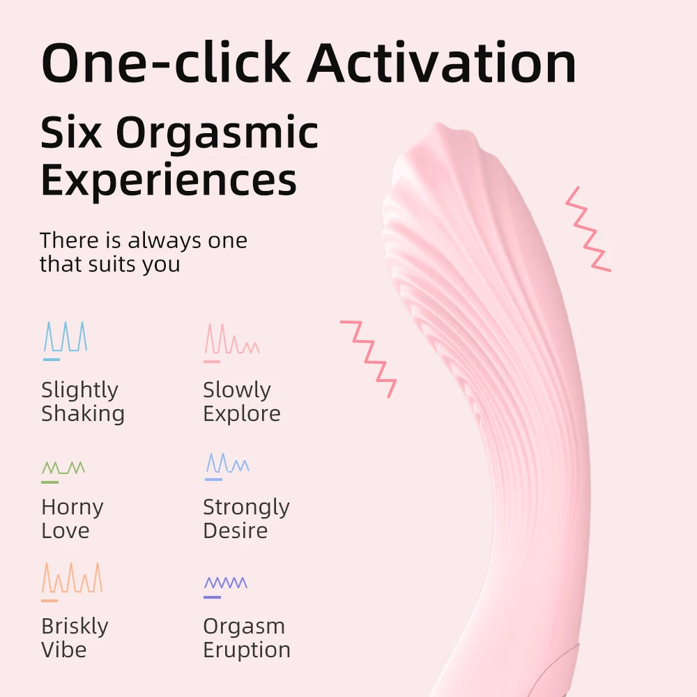 DRY WELL AVA Vibrator – G-Spot & Clitoral Massager with 6 Vibration Modes, Waterproof Rechargeable Silicone