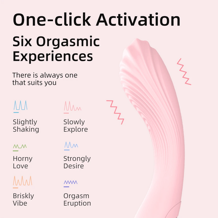 DRY WELL AVA Vibrator – G-Spot & Clitoral Massager with 6 Vibration Modes, Waterproof Rechargeable Silicone
